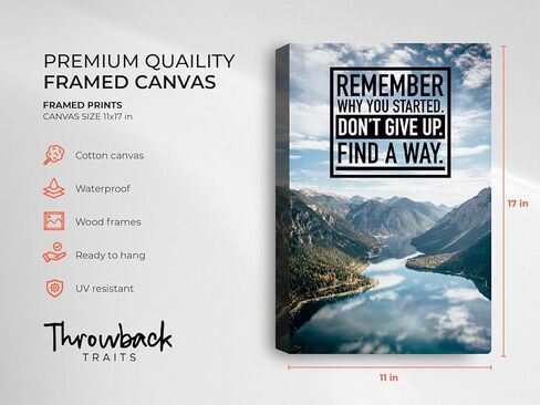 Inspirational Motivational Posters - Positive Affirmations, Uplifting Quotes, Wall Art Decor for Office, Home, Gym - Set of 6 11x17" Motivational Posters for Office Decor Inspirational Quotes Wall Art in Saudi Arabia