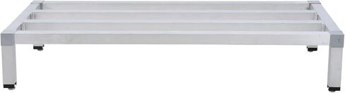 رف ألومنيوم مقاس 48 بوصة × 14 بوصة × 8 بوصة | سعة 1000 رطل | رف منخفض للتخزين خارج الأرضية في المطاعم والمطابخ ومحلات السوبر ماركت ومحلات البقالة in Kuwait