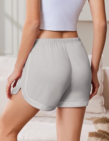 Ekouaer بيجامة السراويل النساء لينة النوم السراويل صالة السراويل غير رسمية لطيف عالية الخصر بيجامة أسفل مريح سبليت الجانب Pj أسفل in Saudi Arabia