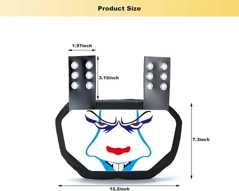 Football Back Plate, Rear Lower Back Protector Hard Shell & Contoured Foam, High-Impact Protection in Saudi Arabia