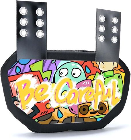 Football Back Plate, Rear Lower Back Protector Hard Shell & Contoured Foam, High-Impact Protection in Saudi Arabia