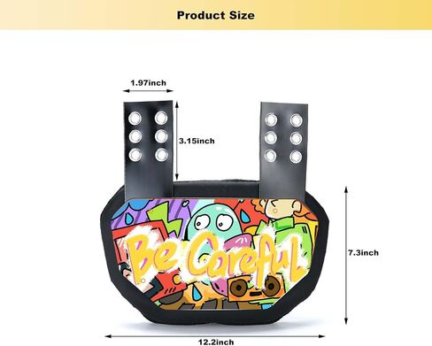 Football Back Plate, Rear Lower Back Protector Hard Shell & Contoured Foam, High-Impact Protection in Saudi Arabia