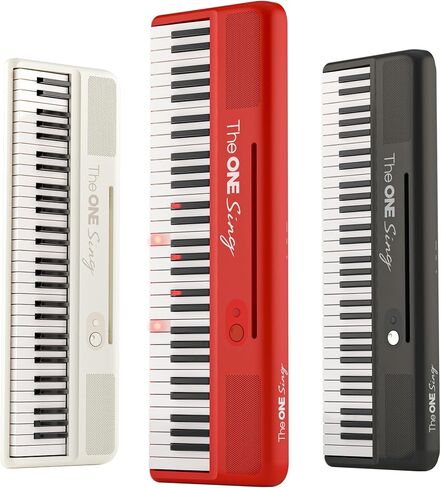 The ONE Smart Piano Sing, 61 Keys Keyboard Piano For Singing & Practice, Electric Piano For Music Lover & Beginner (Red) in Kuwait