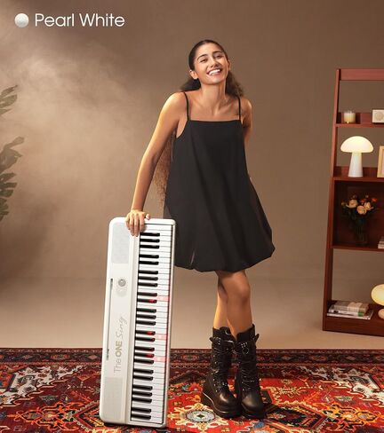 The ONE Smart Piano Sing, 61 Keys Keyboard Piano For Singing & Practice, Electric Piano For Music Lover & Beginner (Red) in Kuwait