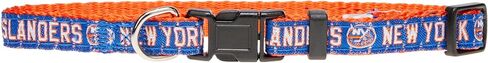 NHL PET Collar New York Islanders Dog Collar, Size Small Hockey Team Collar for Dogs & Cats. A Shiny & Colorful Dog & Cat Collar Licensed by The NHL in Saudi Arabia