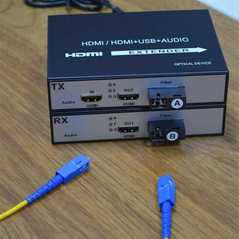 HDMI Over Fiber Optic Extender SC Singlemode up 20Km Multimode up 500M A Pair in Saudi Arabia