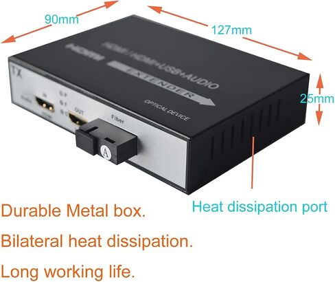 HDMI Over Fiber Optic Extender SC Singlemode up 20Km Multimode up 500M A Pair in Saudi Arabia