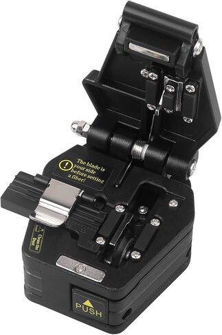 FTTH Optical Fiber Cleaver Fiber Optic Cleaver Cold Splicing Tool Cutting Machine 3 in 1 Function Metal Optical Fiber Cutter Tungsten Steel Sheet, 1pc Black in Kuwait