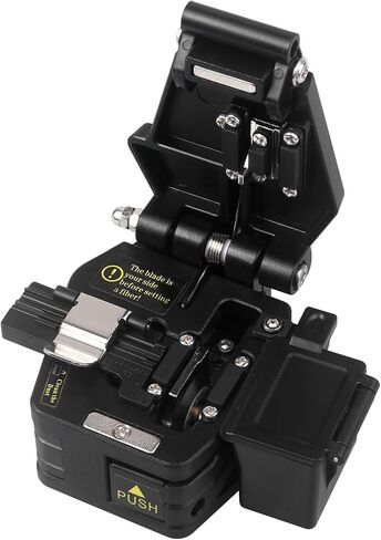 FTTH Optical Fiber Cleaver Fiber Optic Cleaver Cold Splicing Tool Cutting Machine 3 in 1 Function Metal Optical Fiber Cutter Tungsten Steel Sheet, 1pc Black in Kuwait