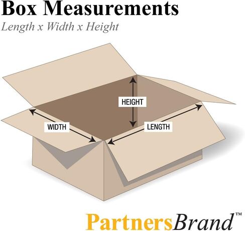 Partners Brand P241818 Corrugated Boxes, 24"L x 18"W x 18"H, Kraft (Pack of 10) in Saudi Arabia
