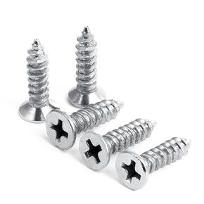 Wood Screws 5/8 Inch, Flat Head Phillips Silver Wood Screws 600PCS, Self Tapping Used in Indoor Furniture, Woodworking (#6X 5/8")