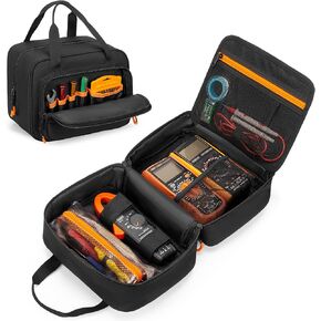 Carrying Case Compatible with Klein Tools 80101/ ET310 AC Circuit Breaker Finder, Home Tester Kit Storage Bag for Digital Multimeter, Clamp Meter or Other Electrical Test Tools (Bag Only)
