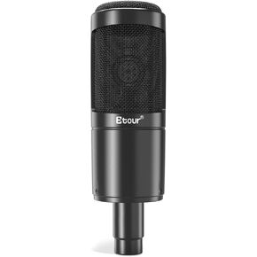 [OEM Design Condenser Microphone Set [Inclusion Dedicated Shock Mount & XLR Cable], Computer Podcast Mic for Singing Ideal Project/Home Studio Steaming for Gaming YouTube Recording Vocals