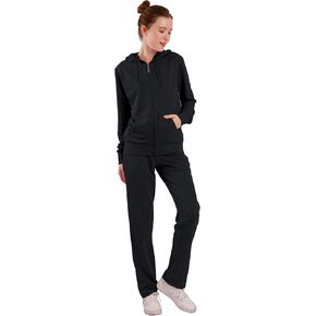 Tracksuit Sets Womens 2 Piece Sweatsuits Fashion Cozy Fleece Zip Up Hoodies and Sweatpants Jogging Sets