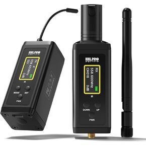 UHF Wireless Guitar System with Antenna,260FT Range,32 Channels,Dual Volume Control,Rechargeable Audio XLR Wireless Guitar Transmitter Receiver for Guitar Bass Electric Instruments, F40