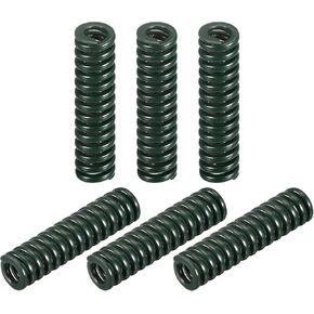uxcell 3D Printer Die Spring, 6pcs 16mm OD 30mm Long Spiral Stamping Compression Mould Die Springs for 3D Printer Electric Part, Green