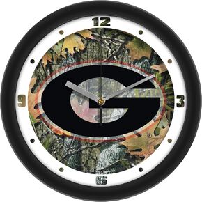 SunTime Georgia Bulldogs Camo Wall Clock