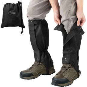 Tough Outdoors Leg Gaiters for Men and Women - Adjustable Gators for Hiking Boots - Water-Resistant Boot Gaiters for Hiking - Durable Snow Gaiters, Hiking Gaiters for Men