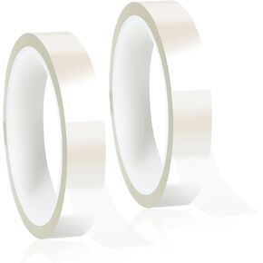 ZEYIYER 2 Rolls Heat Resistant Tape, 108ft Clear Heat Proof Tape, Transfer Heat Tape for Sublimation No Residue Heat Press Tape Heat Transfer Tape for Electronics Printing