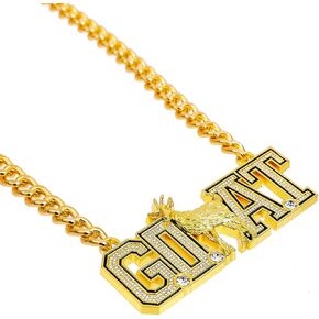 Huge Goat Championship Chain Medal Necklace , Greatest of All Time Turnover Chain Champ Winner Prize Trophy Award For Adults Player Team Soccer Baseball Basketball Softball Fantasy Football Chain