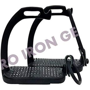 4"/4.25''/4.50''/4.75"/5" Black Peacock Horse Stirrups Black Equestrian Safety Iron Fillis Stirrups for Adult/Children