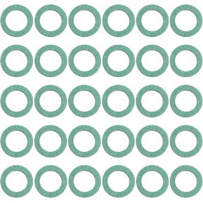 30pcs Green Fibre Washer 1/2 Inch (18 x 12 x 1.5 mm) Sealing Washers High Temperature Fibre Washer for Gas Hob Boiler Diverter Valve