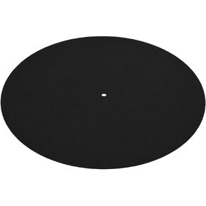 1PCS Ultra-Thin Turntable Slipmat, Anti-Static Flat Record Pad Mat for Keeping The Disc Clean, Made of Soft Material, Black