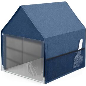 Yeebeny Cat Litter Box Cover, Enclosed Cat Potty Cat Litter Box Cover, Open Curtain for Easy Access to The Top Closed Cover, Removable for Easy Cleaning and Care