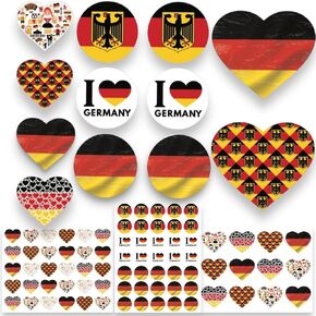 Germany Stickers, 230 Stickers of Germany Flag Stickers, German Stickers, Stickers Germany, Germany Stickers for Scrapbooking, Germany Party Theme, Germany Stickers for Kids