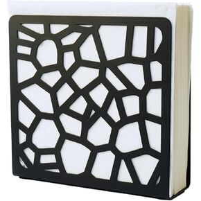 Metal Modern Abstract Grid Silhouette Tabletop Napkin Holder For Table/Freestanding Tissue Dispenser