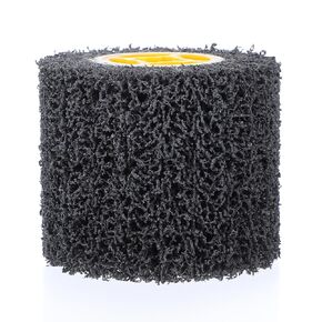 Abrasive Drum Paint and Rust Remover, 40 Grit Abrasive Wheel Wire Drawing Polishing Wheel for Wood Metal Surface Polishing, 3.9" x 4.7"x 4.7"