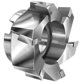 1.75" Diameter Shell Mill Cutter, Carbide Tipped, for Steel, 1/2" Carbide Length, 3/4" Arbor Hole, 4 Teeth, for Steel