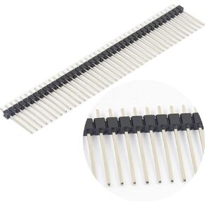 10pcs Break Away Strip Headers 1x40 40 Pin Headers Male 2.54mm Single Row Straight Needle Connector (19mm)