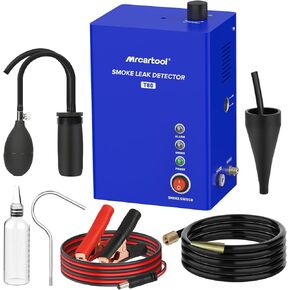 MR CARTOOL T130 Automotive EVAP Smoke Machine, Dual Mode 12V Car Fuel Pipe System Leak Tester Detector with Oil Level and Adjustable Flowmeter for All Vehicles