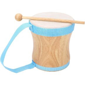 gernie Bongo Drum, Sheepskin Top Portable Wear Resistant Hand Drum for Music Festival (Black), gernieigvbre2hts-11