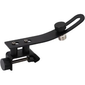 Drum Microphone Clip, Stainless Steel Adjustable Shockproof Securing Clamp Rim Mount Holder Universal Tom Mic Set Clamp