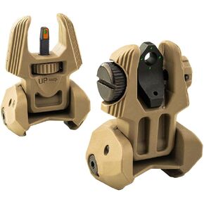 MEPROLIGHT FRBS flip up tritium Sights 2 or 4 Dot Rear / 1 Dot Front with Extremely Bright Orange phosphoric Ring, Green tritium Glow on Front and Rear Night Sights