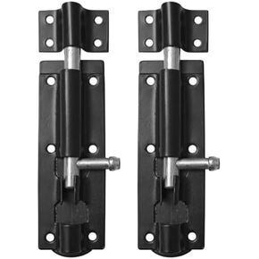 5″ “Lewis" Iron Door Bolt (Black Powder Coated Finish) - Supplied as 2 Piece Per Pack