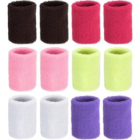 MECCANIXITY Wrist Sweatbands Sports Wrist Bands Sweat for Men & Women Athletic Absorbent for Basketball Football