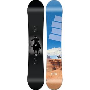 Nitro Snowboards للرجال T1 BRD & T1 Wide BRD '25، لوح Freestyle، مزدوج، Cam-Out Camber، بارك