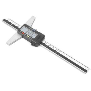 Depth Gauge,High Accuracy Stainless Steel Digital Depth Vernier Caliper Gauge Measuring Tool 0-150mm 0.01mm