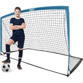 Kids Soccer Goal for Backyard, 5×3, 6×4, 9×5FT Easy Foldable Soccer Practice Net with Portable Carrying Bag for Toddler Youth Adult Soccer Training Equipment Outdoor Sports Game