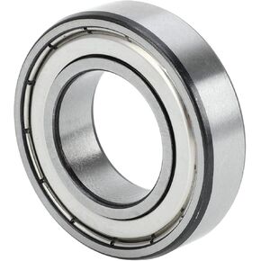 ACROPIX 6005ZZ Deep Groove Ball Bearings P6 25x47x12mm Lubricated Bearings Double Metal Seal Silver Tone Scooter Skateboard Wheel - Pack of 2