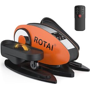 Under Desk Elliptical Massage Machine for Elderly Seniors Electric Leg Circulation Foot Pedal Exerciser, Smart Portable Trainer for Home & Office with Remote and LCD Monitor