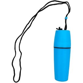 Blue Waterproof Float Diving Bottle Holder Storage Boxes with Lanyard for Kayak, Boat, Canoe, Swimming,Sports and Outdoors Diving and Snorkeling