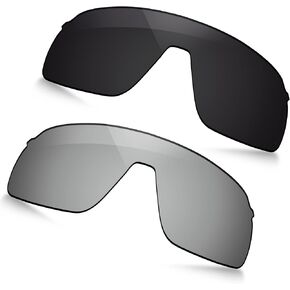 Polarized Replacement Lenses for Oakley Sutro Lite OO9463 Sunglasses -Black+Silver