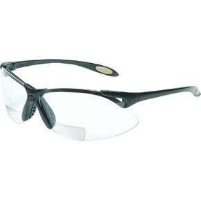 UVEX by Honeywell A951 Reader/Magnifier Series Black Frame, +2.0 Diopter Clear Lens with Anti-Scratch Hardcoat