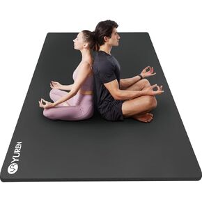 Large Exercise Mat 78"x 51" 12mm Thick Workout Mats for Home Gym, Extra Wide Fitness Mat, Non-Slip Gym Floor Mat Soft Comfortable for Stretching