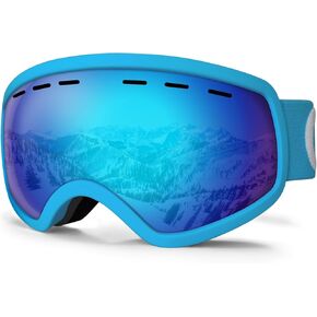 Kids Ski Goggles,Kids Snowboard Goggles for Boys Girls, Polarized Ski Goggles for Youth Teens Kids 3-14,OTG Anti Fog in Saudi Arabia