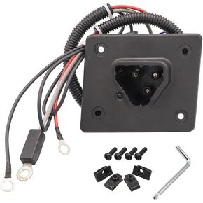 Drive-up Golf Cart 48V Charger Receptacle for EZGO RXV and Delta-Q Battery EZGO Charging Port with Wires 604321,611219,602529